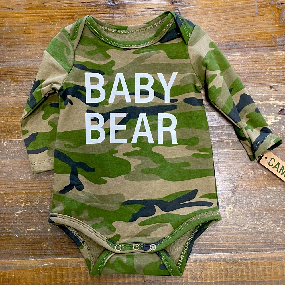 COPY - Onesie - Baby Bear - Camo